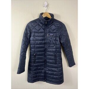 Patagonia Radalie Insulated Parka Womens XS Long Puff Jacket Navy Blue $249 '19